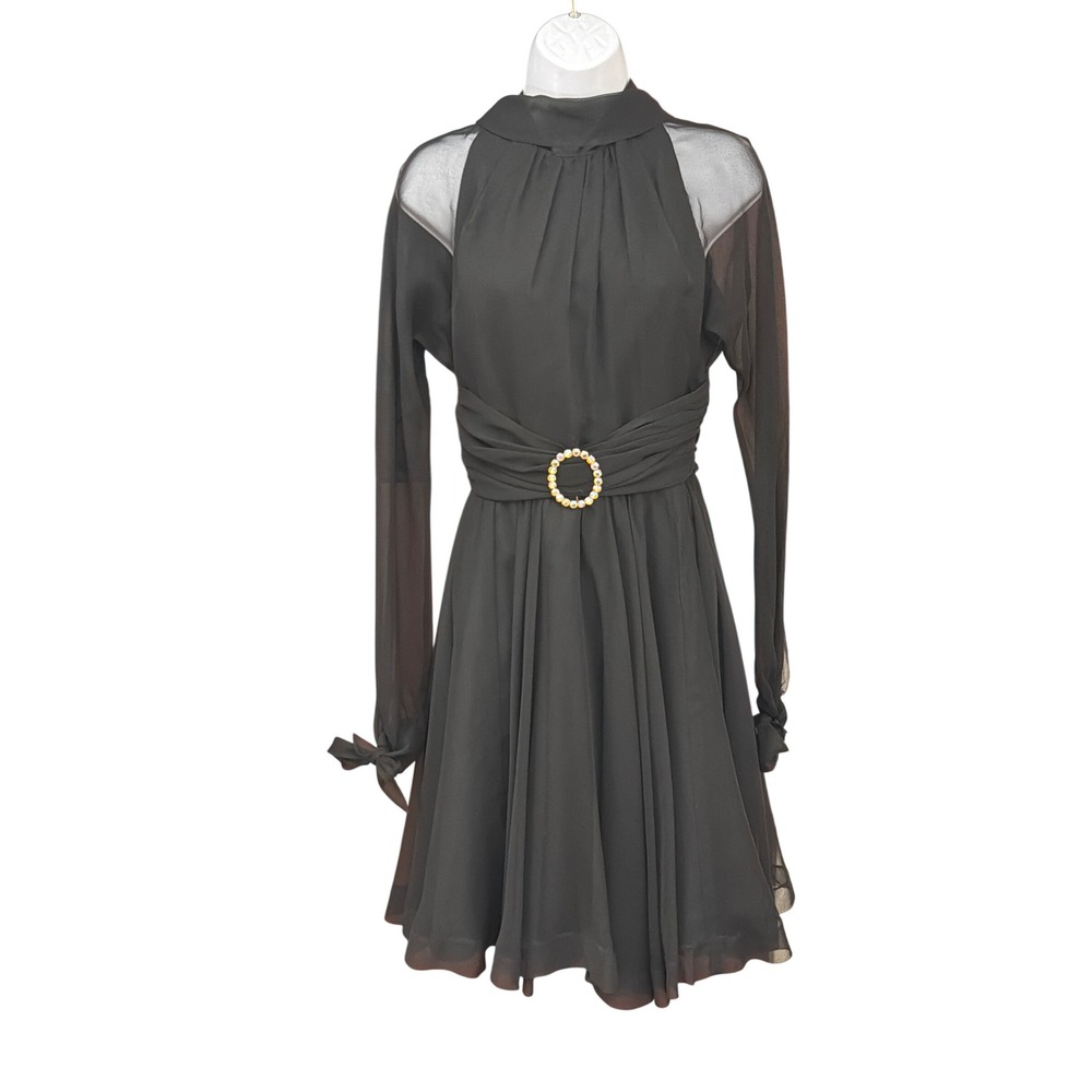Vintage Jack Bryan Cocktail Dress Glamour Dark Romance Gothic Chic Evening Gown